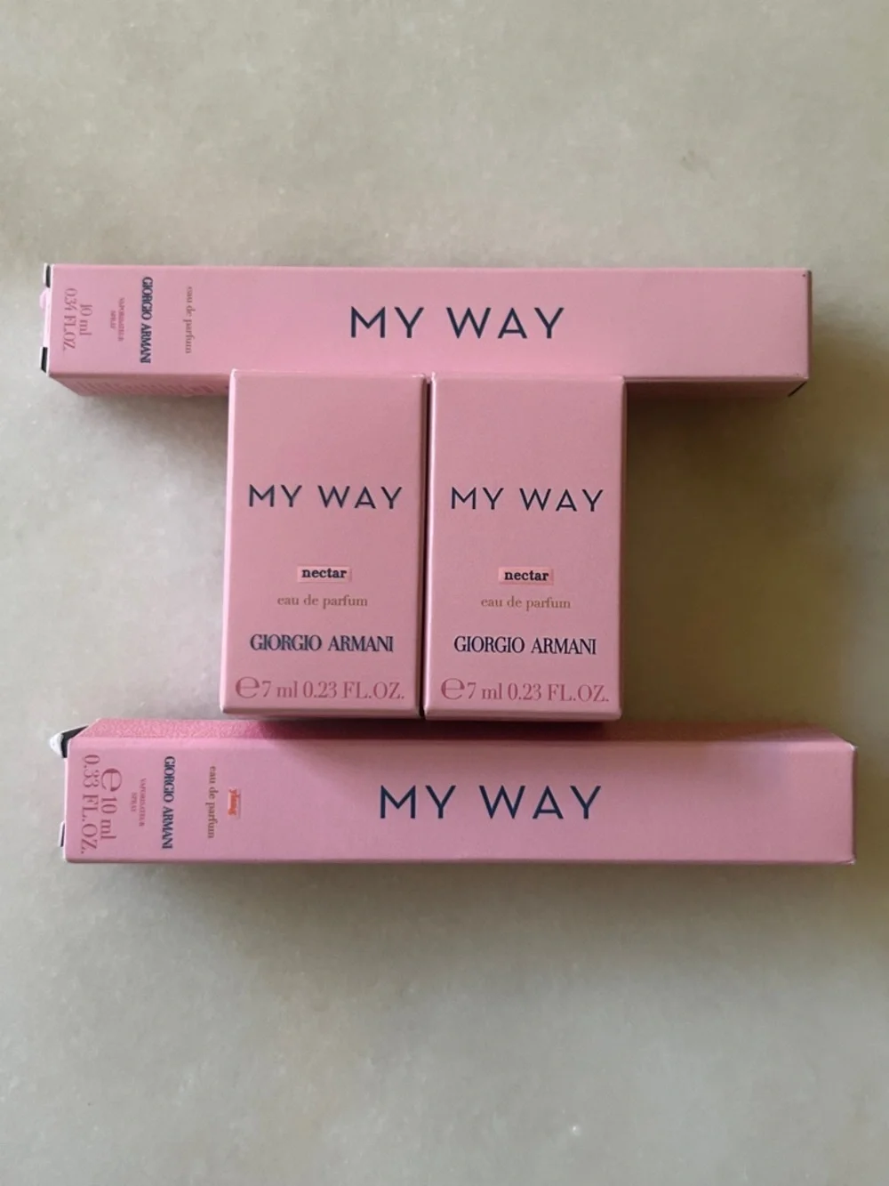Giorgio Armani My Way,Nectar, & Ylang 4 PC Travel Set New🌸
